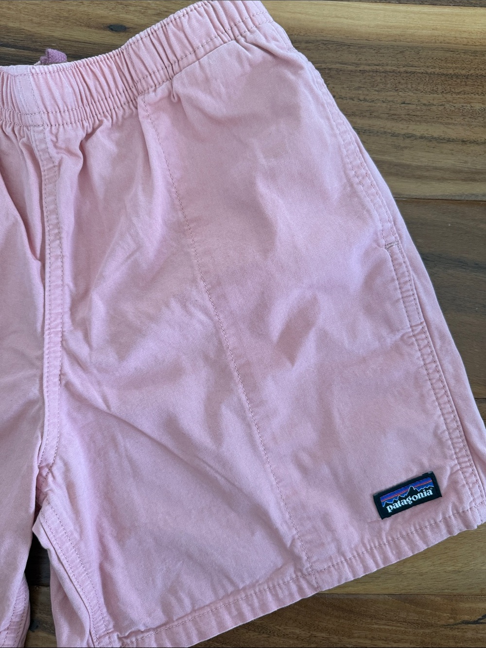 Patagonia Kids Pink Elastic-Waist Kids Shorts
